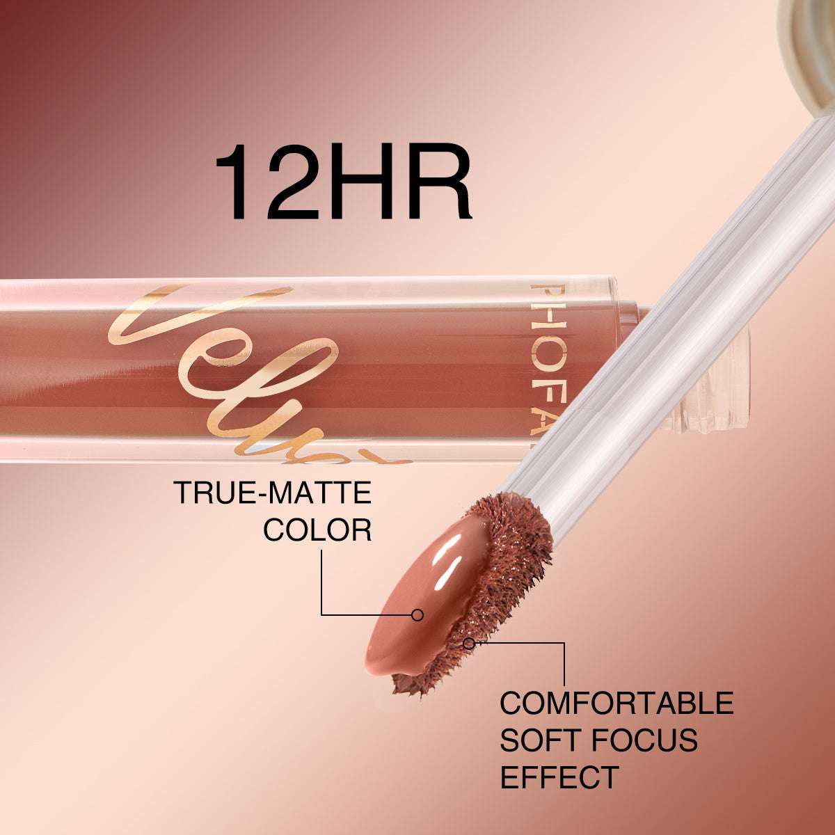 PHOFAY Velvet Lip Gloss | Matte & Velvety Finish PHOFAY Velvet Lip Gloss | Ectron Online