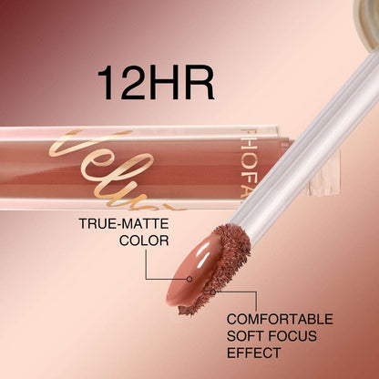 PHOFAY Velvet Lip Gloss | Matte & Velvety Finish PHOFAY Velvet Lip Gloss | Ectron Online