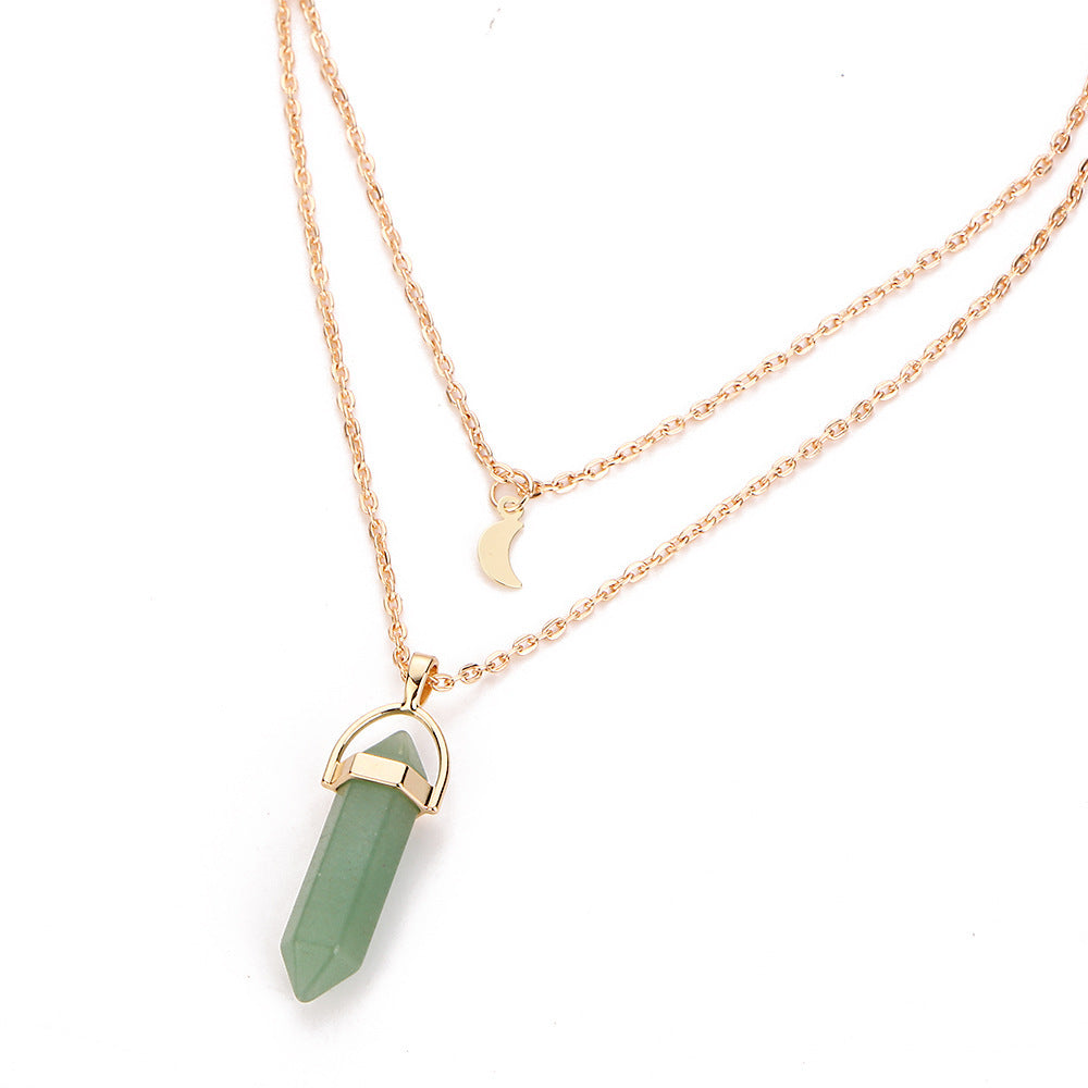 Cosmic Elegance | Star and Moon Necklace Celestial Goddess Necklace | Ectron Online
