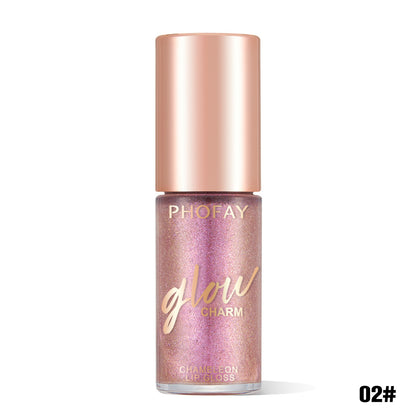 PHOFAY Moisturizing Shimmer Lip Gloss - High-Shine Hydrating Lip Care PHOFAY Moisturizing Shimmer Lip Gloss | Ectron Online