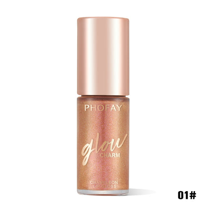 PHOFAY Moisturizing Shimmer Lip Gloss - High-Shine Hydrating Lip Care PHOFAY Moisturizing Shimmer Lip Gloss | Ectron Online