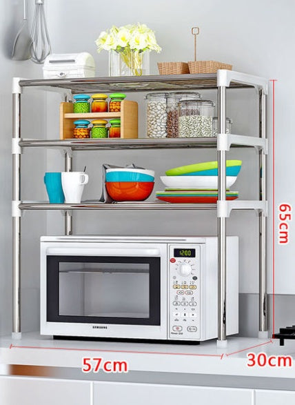 Organizer Shelf | Microwave | Spice | Book Storage Microwave Shelf Rack Kitchen | Ectron Online