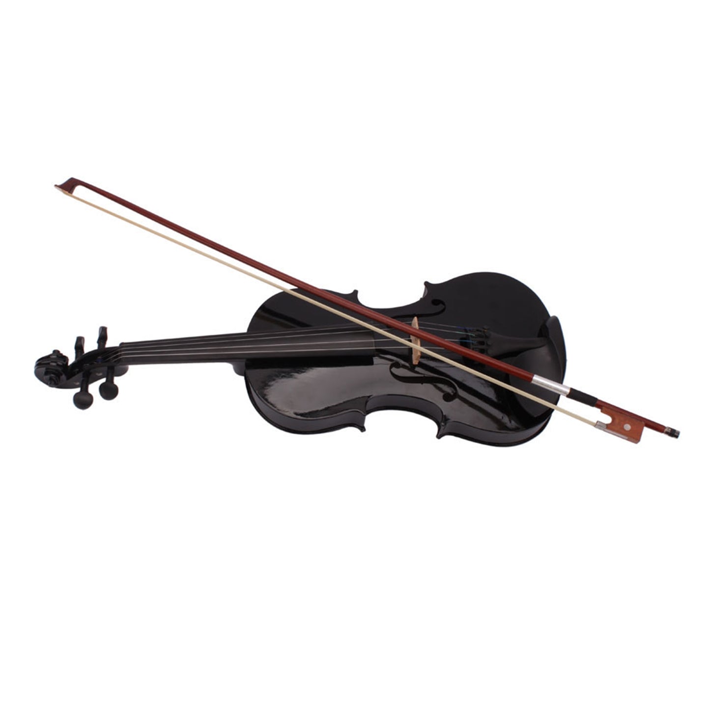 Black Acoustic Violin Full Size Black Acoustic Violin | Ectron Online
