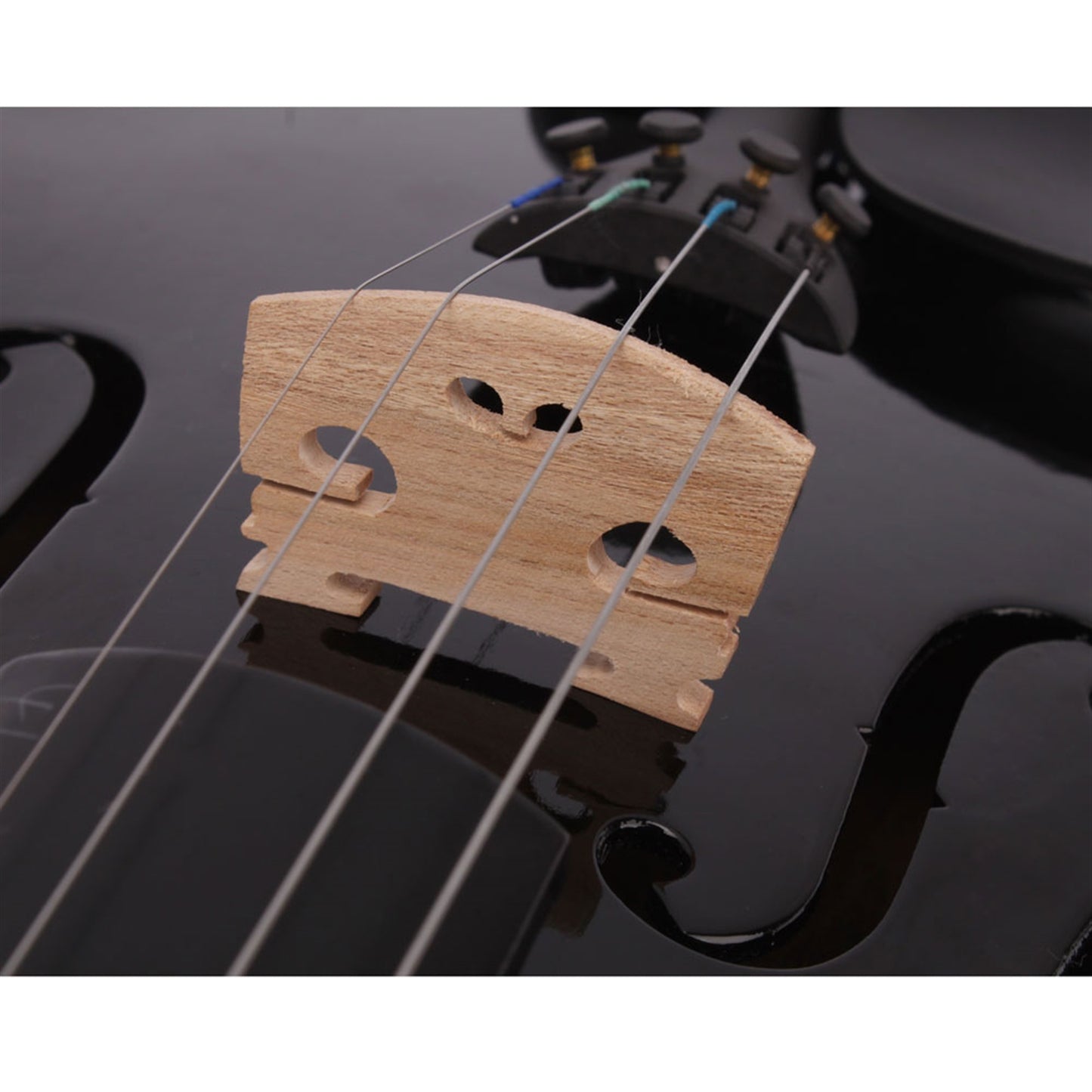 Black Acoustic Violin Full Size Black Acoustic Violin | Ectron Online