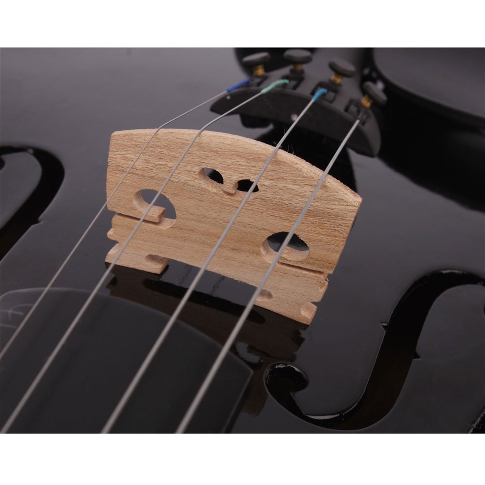Black Acoustic Violin Full Size Black Acoustic Violin | Ectron Online