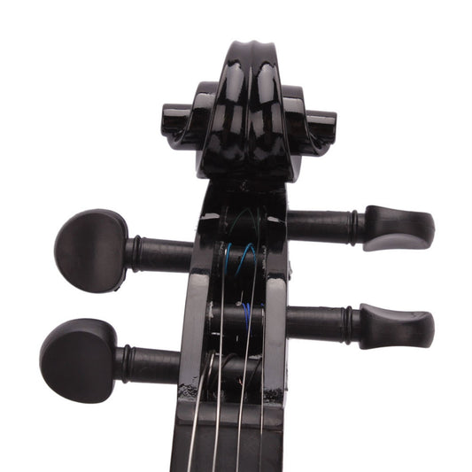 Black Acoustic Violin Full Size Black Acoustic Violin | Ectron Online