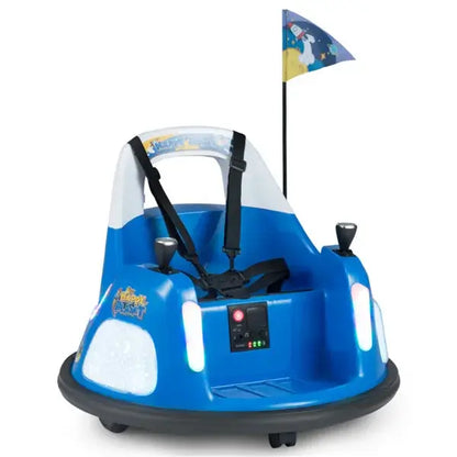 Kids Blue Bumper Car Blue 5-Point Seat Belt Kids Bumper Car W | Ectron Online