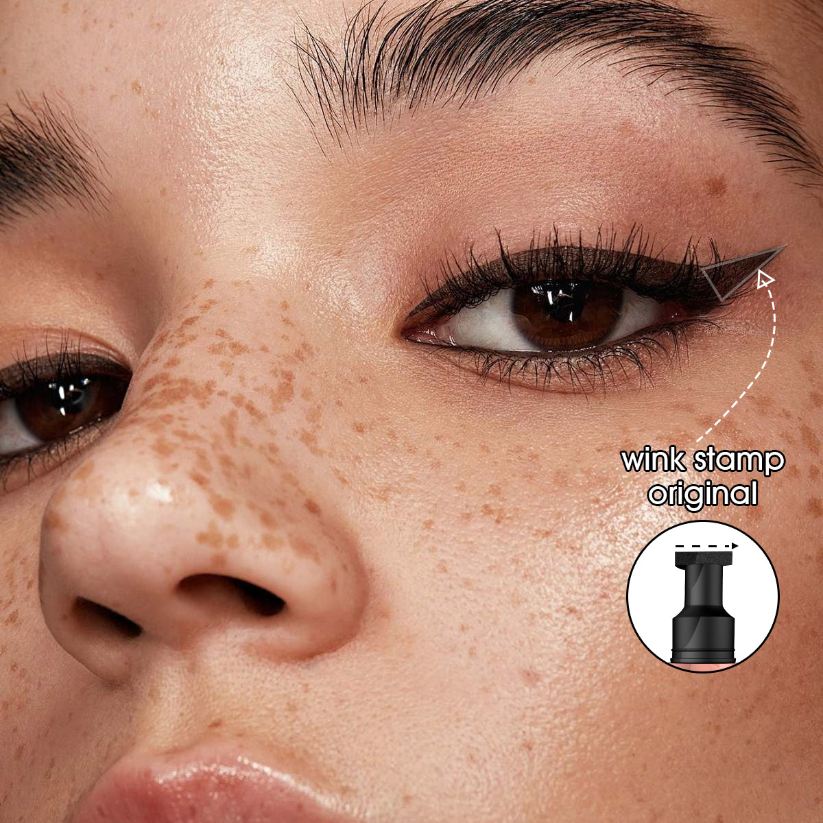 PHOFAY Double Head Seal Liquid Eyeliner - Winged Cat Eye Stamp