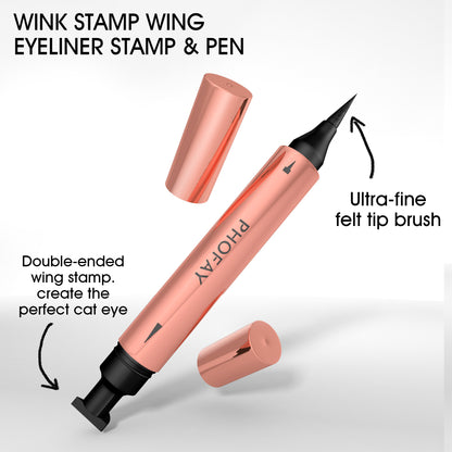 PHOFAY Double Head Seal Liquid Eyeliner - Winged Cat Eye Stamp PHOFAY Double Head Seal Liquid Eyeliner | Ectron Online