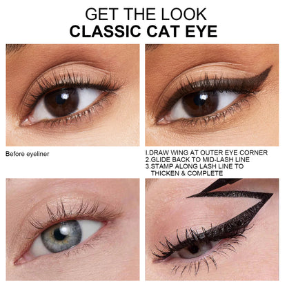PHOFAY Double Head Seal Liquid Eyeliner - Winged Cat Eye Stamp PHOFAY Double Head Seal Liquid Eyeliner | Ectron Online