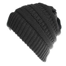 Mixed Color Knitted Wool Hat Ladies Non-labeled Ponytail Hat