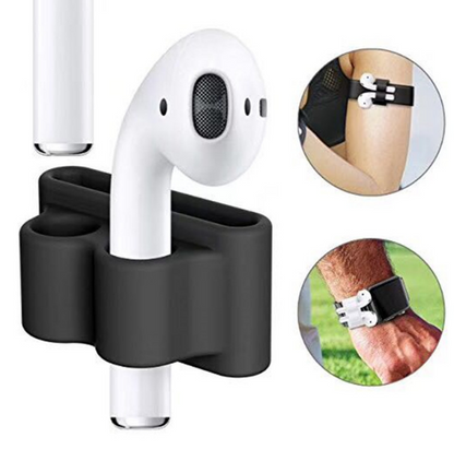 Portable Anti Lost Silicone Holder For AirPods Sports Wireless Earphone Fixed Case For Apple Air Pods Watch Band Holder