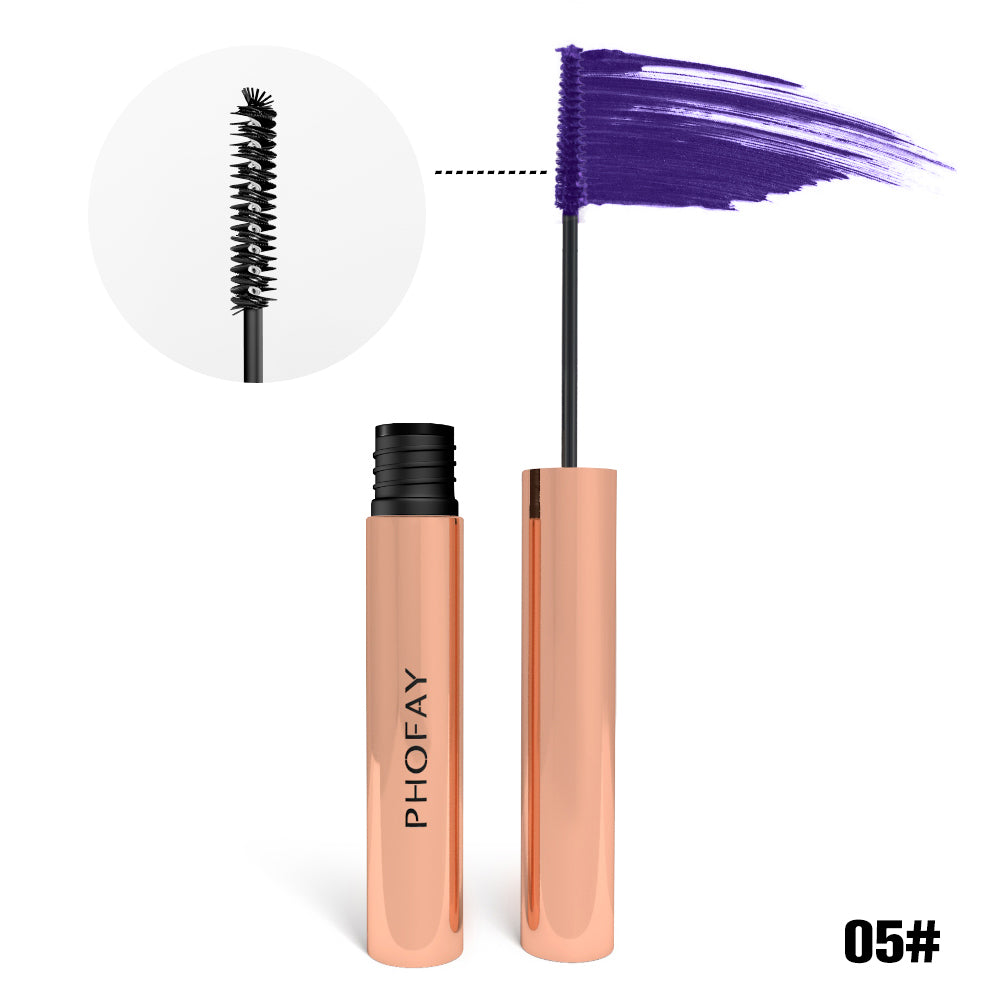 PHOFAY Colorful Mascara - Vibrant Waterproof Volumizing Lash