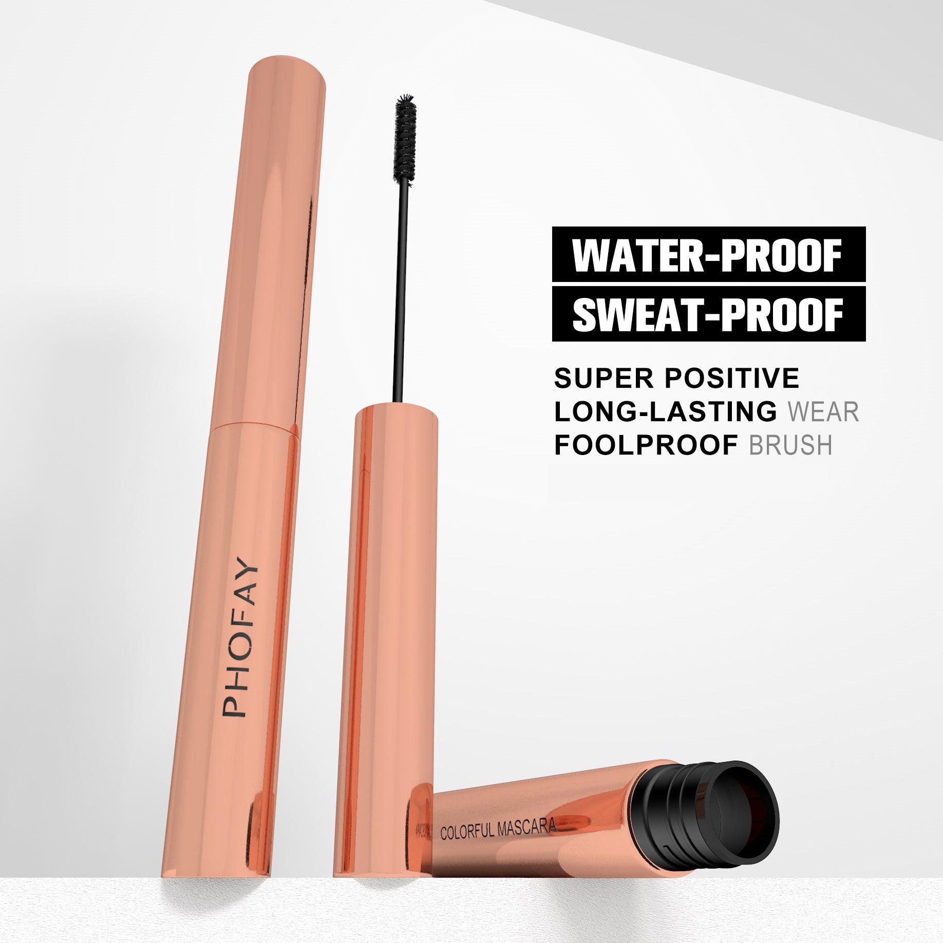 PHOFAY Colorful Mascara - Vibrant Waterproof Volumizing Lash