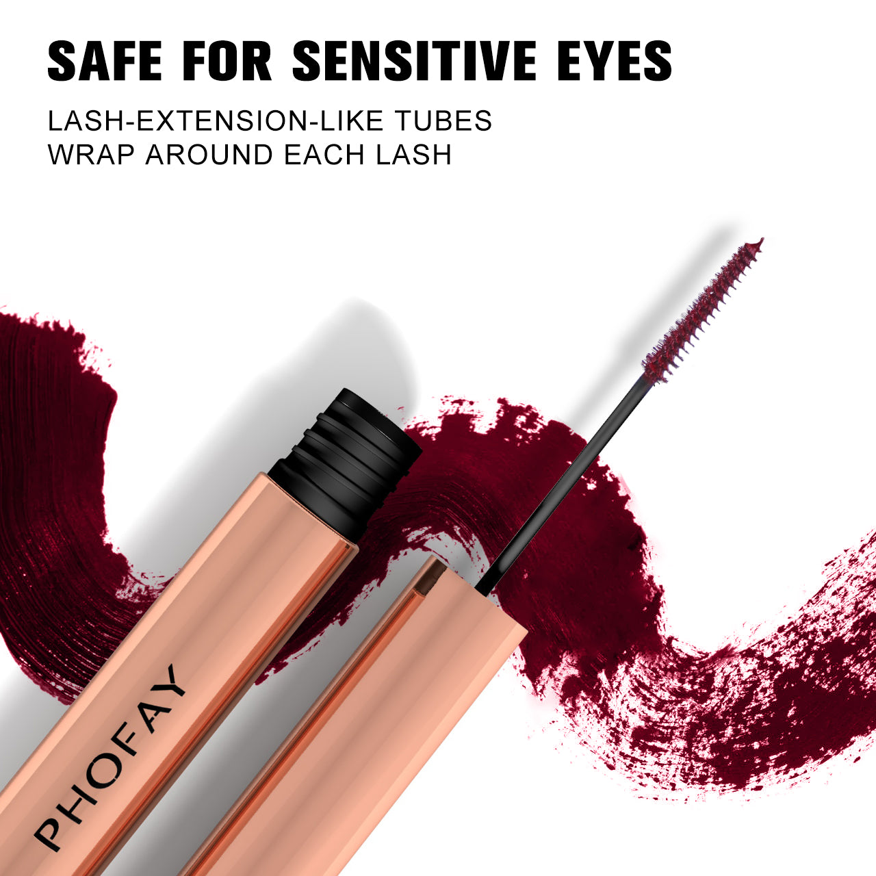 PHOFAY Colorful Mascara - Vibrant Waterproof Volumizing Lash