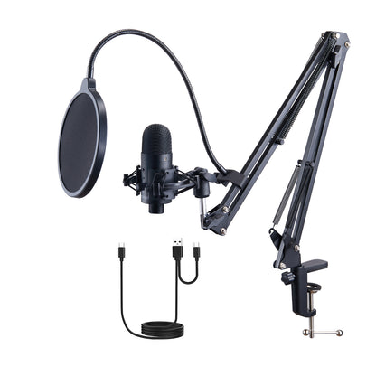 VEVOR USB Microphone Kit - 192kHz Professional Condenser Mic & Boom Arm VEVOR USB Microphone, 192kHz 24-bit, Pro | Ectron Online