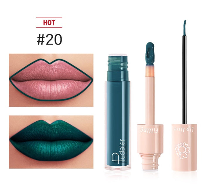 Pudaier Dual Lipstick & Lip Gloss Pudaier Dual Lipstick Lip Gloss Liquid L | Ectron Online