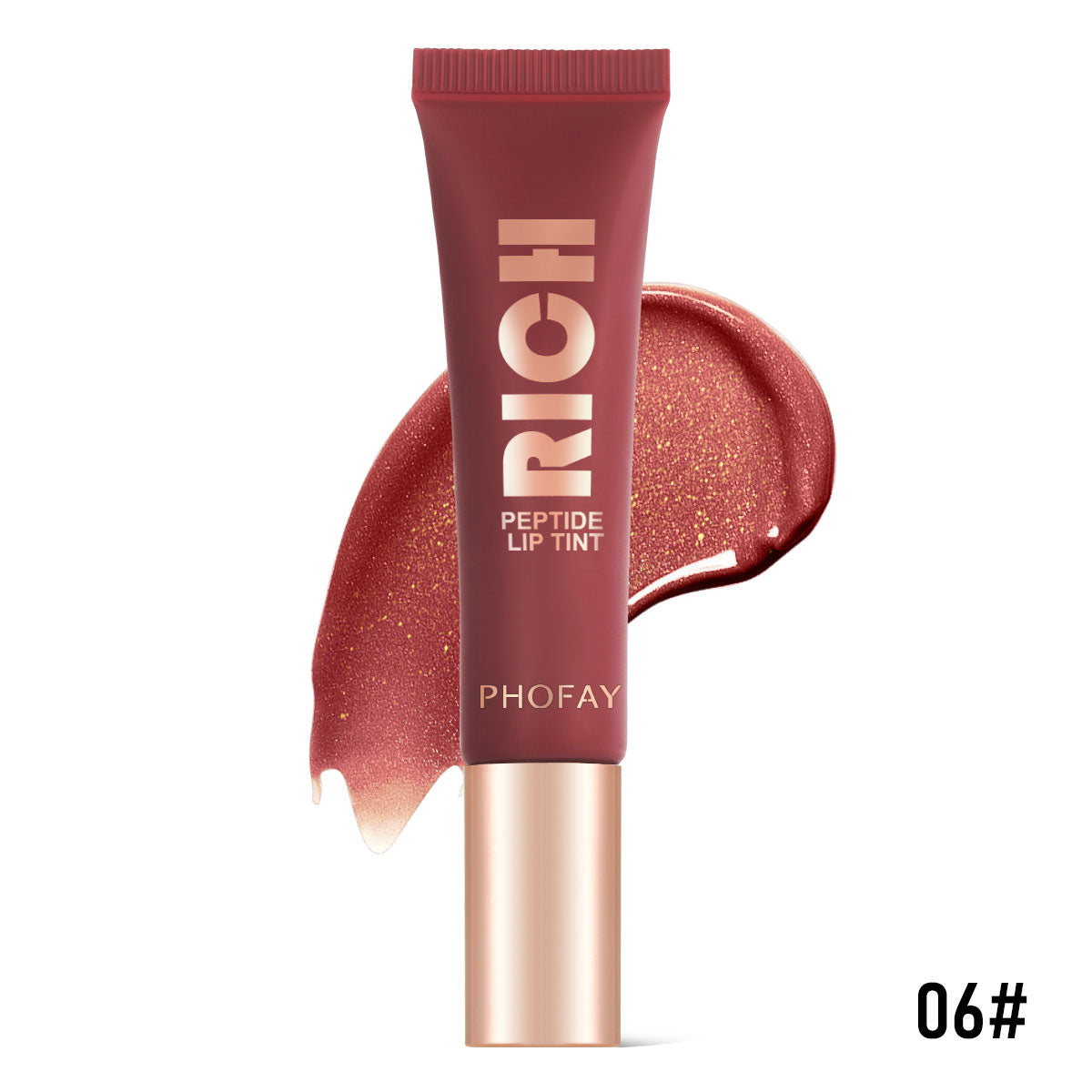 PHOFAY Peptide Lip Tint - Plumping & Hydrating Glossy Lip Stain