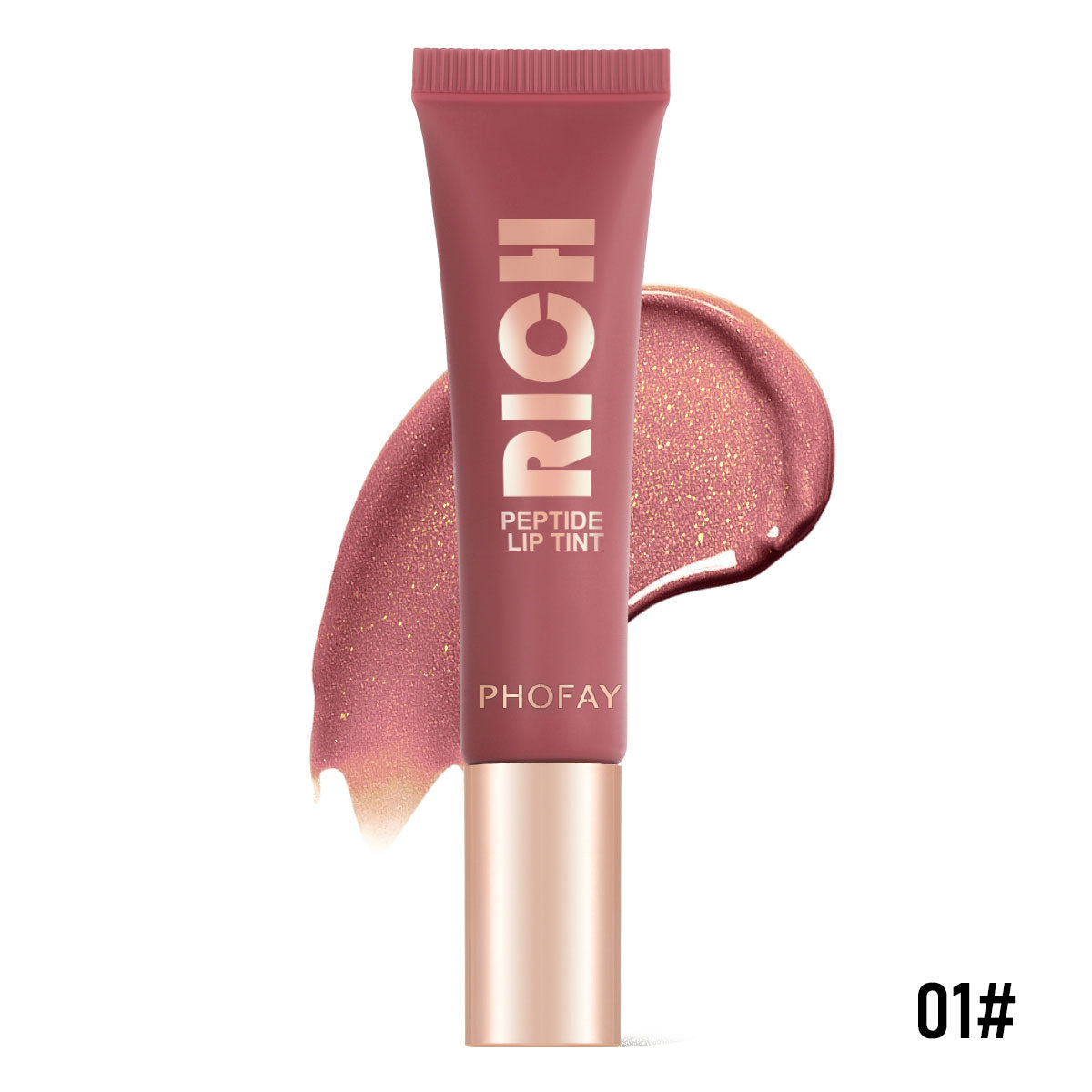 PHOFAY Peptide Lip Tint - Plumping & Hydrating Glossy Lip Stain