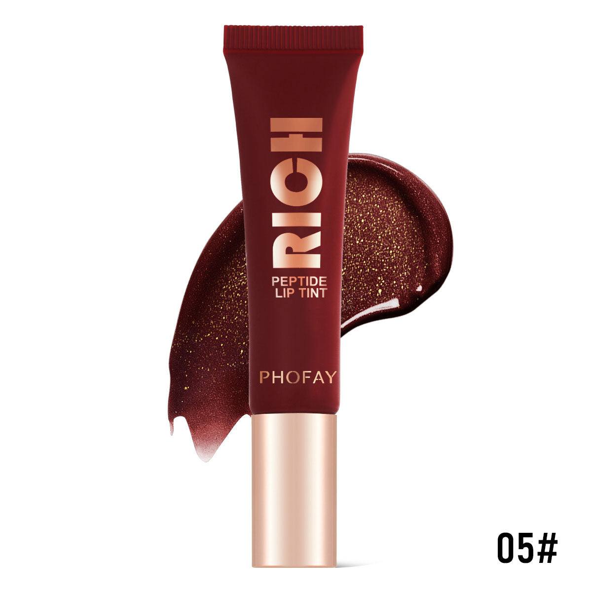 PHOFAY Peptide Lip Tint - Plumping & Hydrating Glossy Lip Stain