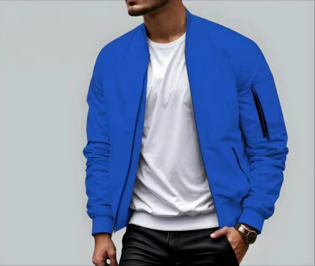Men's Casual Bomber Jacket Men's Casual Baseball Jacket Spring And | Ectron Online