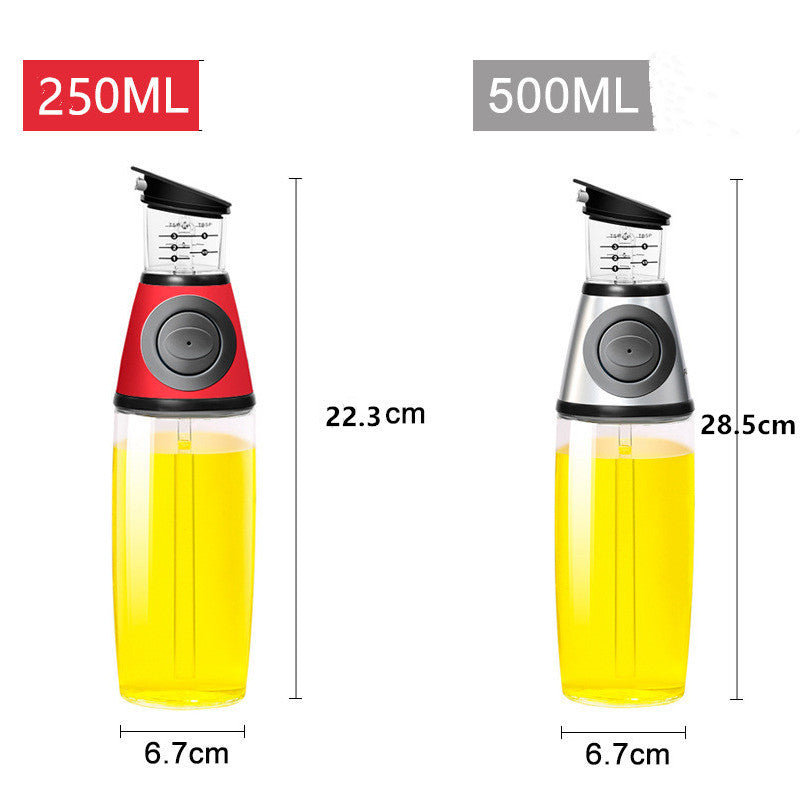 500ml Measurable Glass Oil Bottle – Leakproof Soy Sauce Dispenser 500ml Measurable Glass Bottle Oil Bottle | Ectron Online