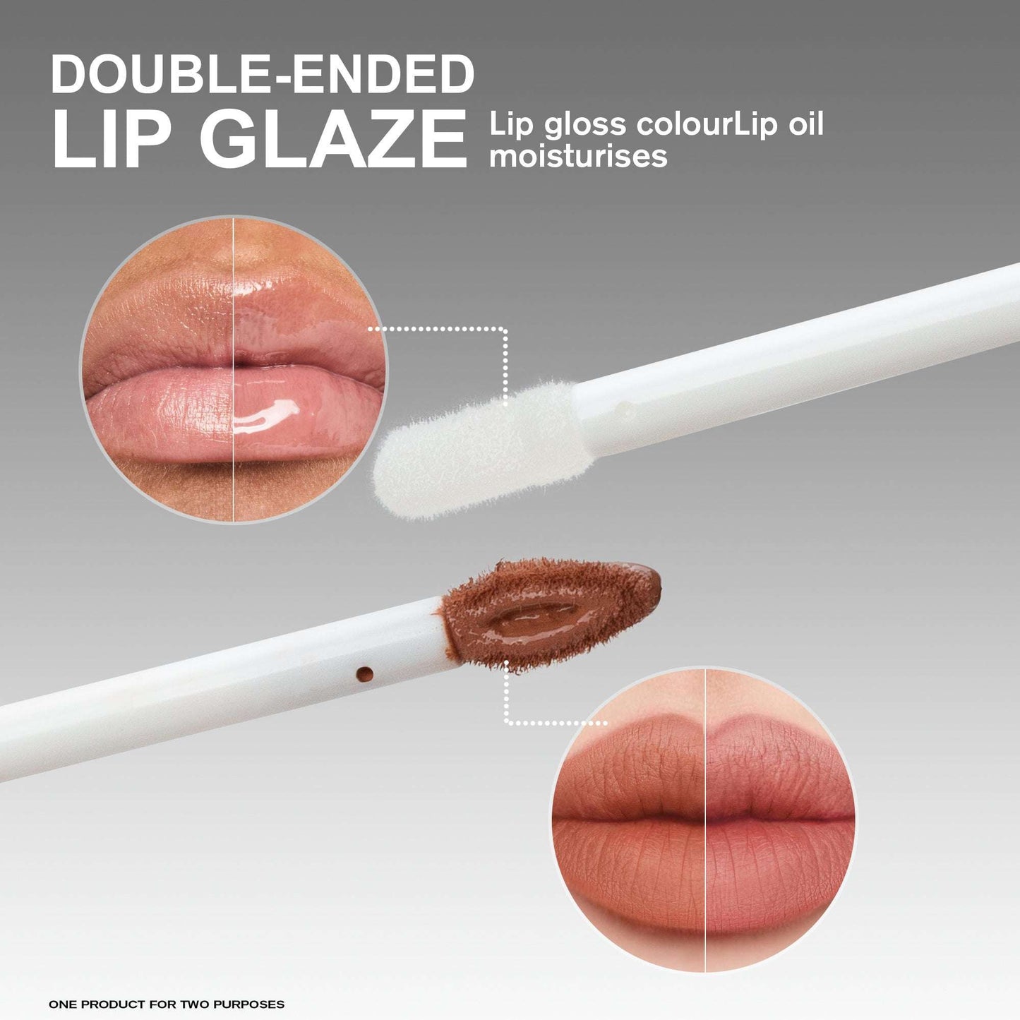 CL021 Double Head Non-stick Lip Gloss – Glossy & Comfortable CL021 Double Head Non-stick Cup Lip Glos | Ectron Online