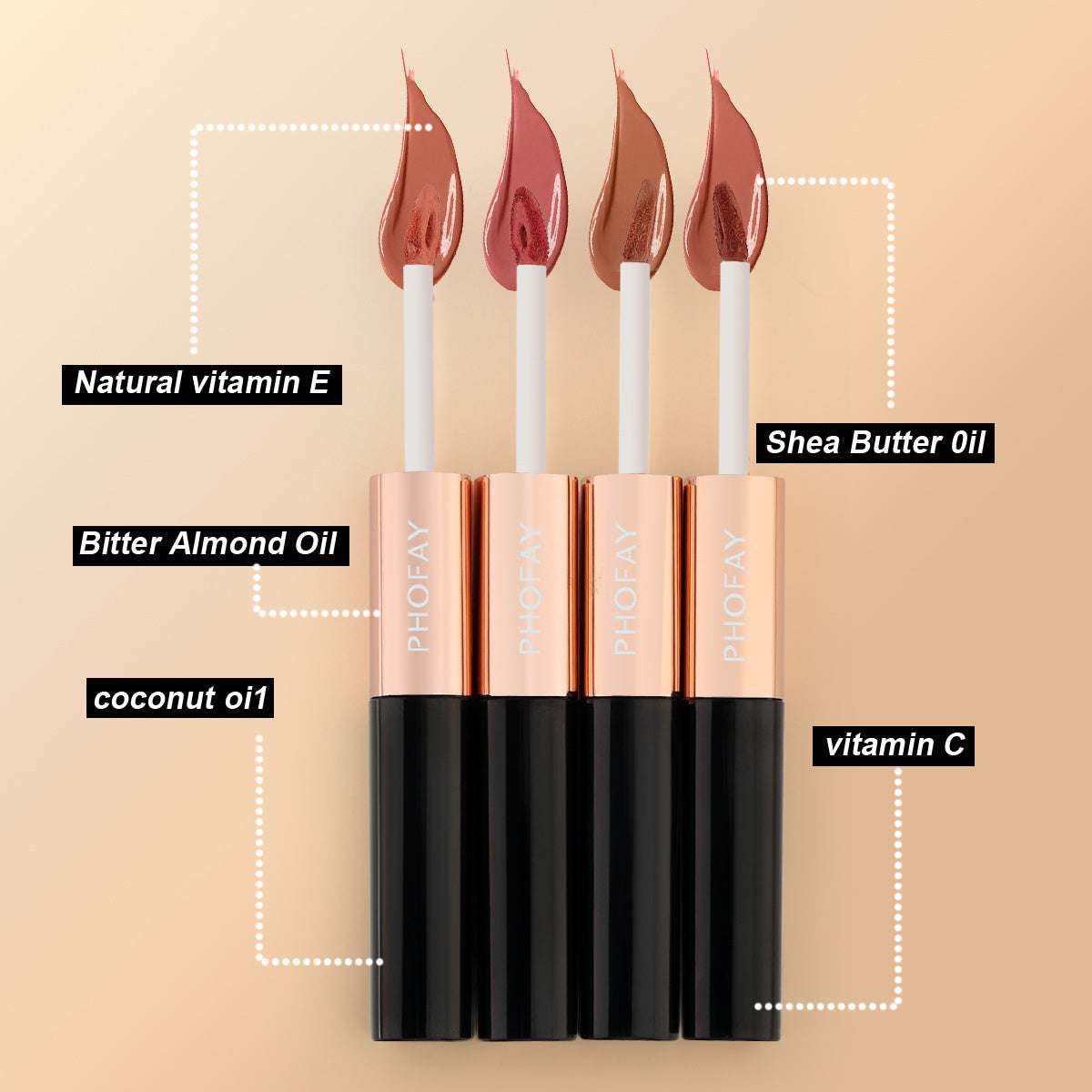 CL021 Double Head Non-stick Lip Gloss – Glossy & Comfortable CL021 Double Head Non-stick Cup Lip Glos | Ectron Online