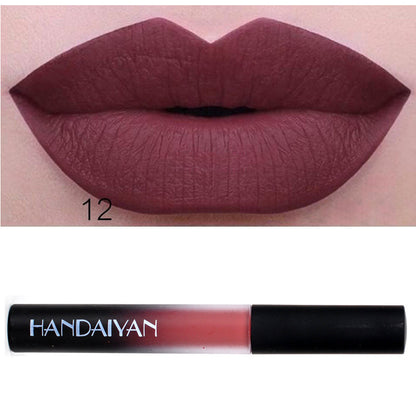 Charm color matte Velvet Matte Lip gloss lip matte glaze with matte lipstick liquid lasting authorization