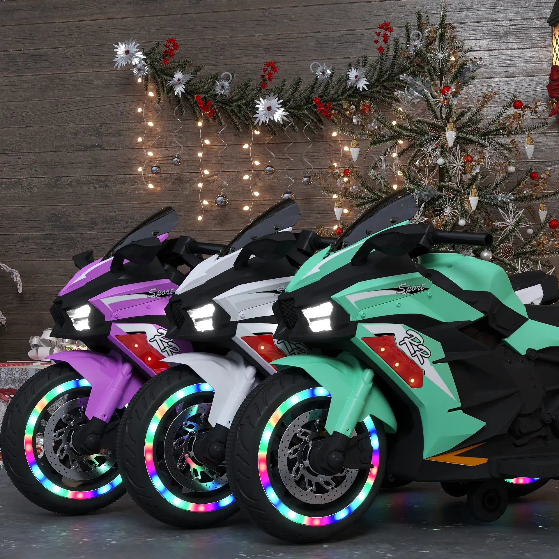 Kids Powered Ride-ons Toy, Kids Motorcycle For 3-6 Years, 12V Electric Ride On Motorcycle With Light Wheel & Bluetooth Music-Pink