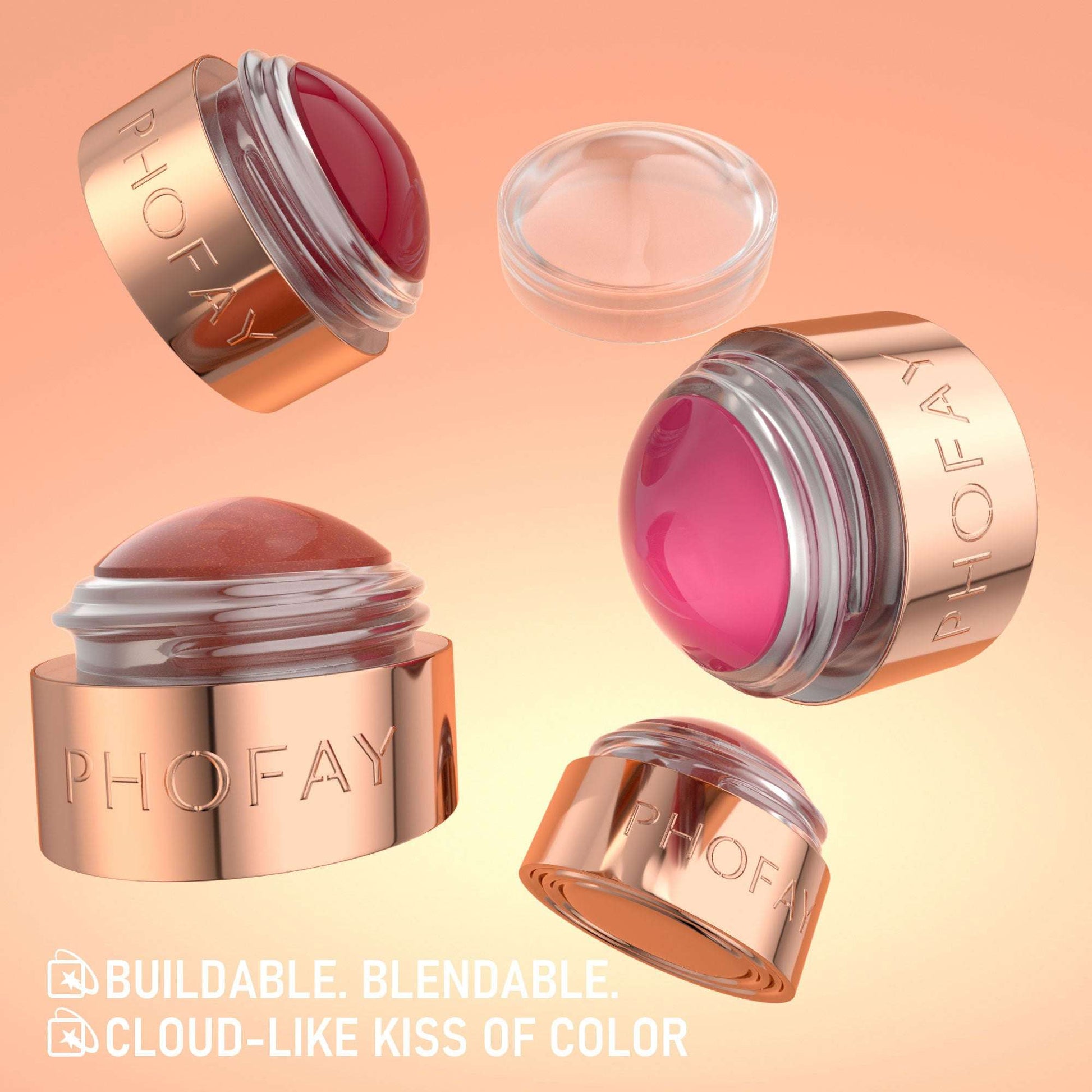 PHOFAY Mousse Blush Cream – Lightweight & Long-Lasting Glow PHOFAY MOUSSE BLUSH CREAM | Ectron Online