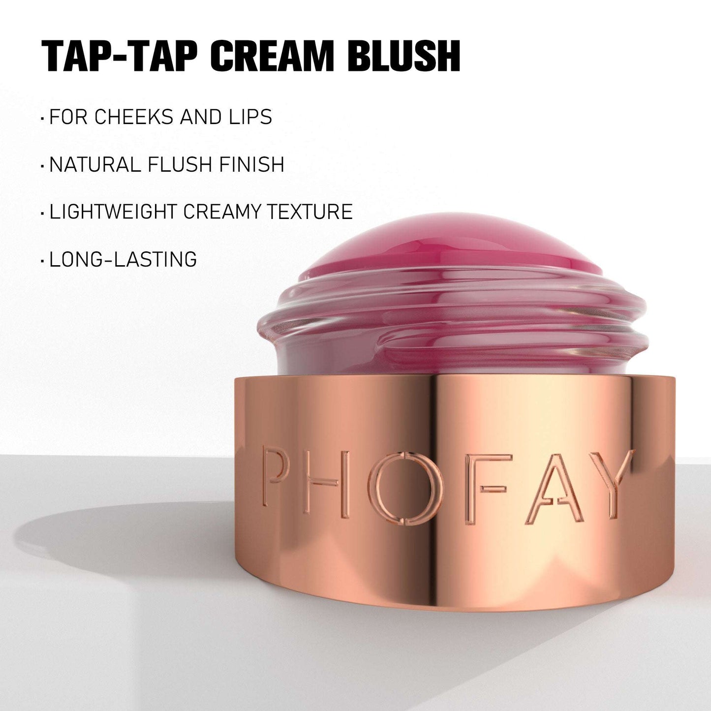 PHOFAY Mousse Blush Cream – Lightweight & Long-Lasting Glow PHOFAY MOUSSE BLUSH CREAM | Ectron Online