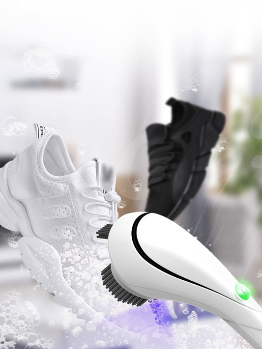 Cleaning brush with white background