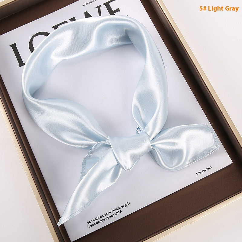 Solid Color Square Scarf - Artificial Silk Elegance Solid Color Square Scarf Artificial Silk | Ectron Online
