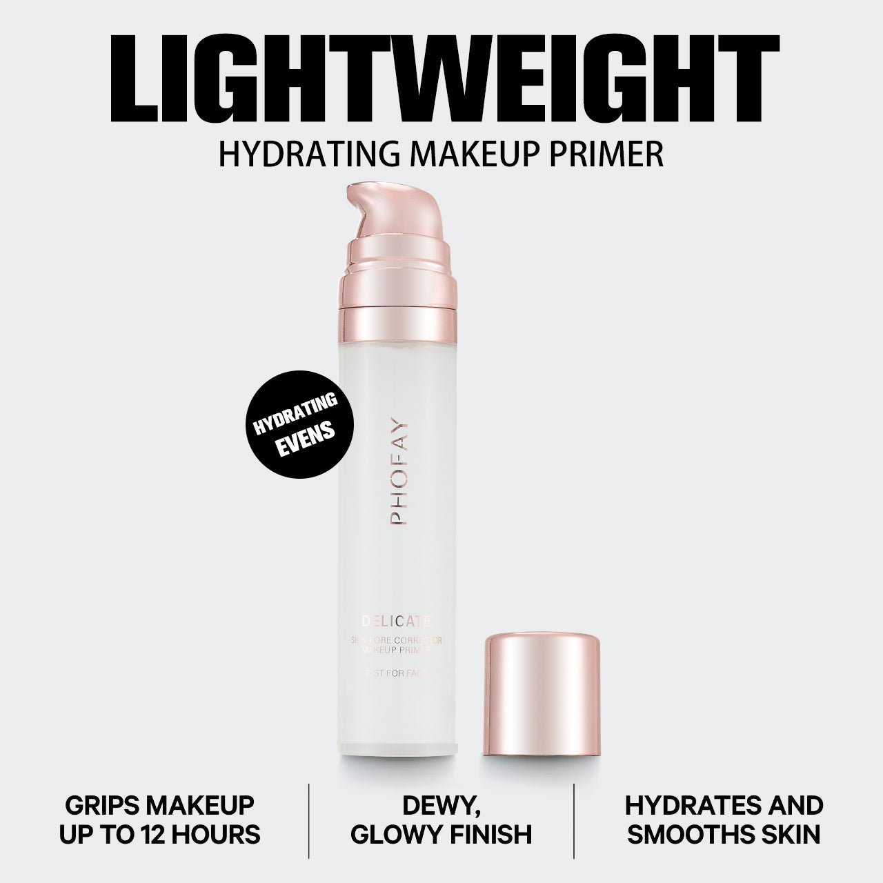 PHOFAY Hydrating Makeup Primer - Pore Blurring & Moisturizing Base
