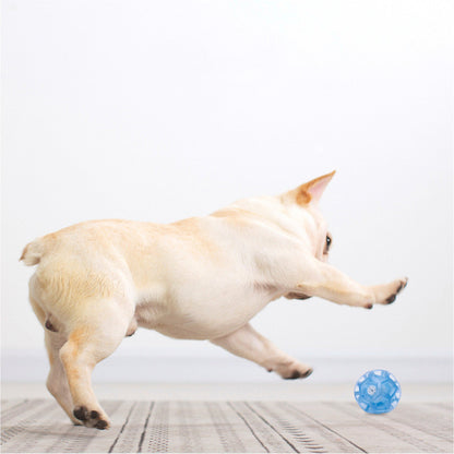 Multi-faceted sounding ball pet toy