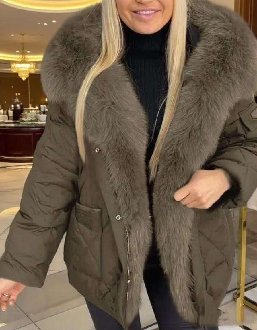 Fashion Women's Hooded Cotton Jacket - Mid-length Style Fashion Women's Wear Mid-length Hooded C | Ectron Online