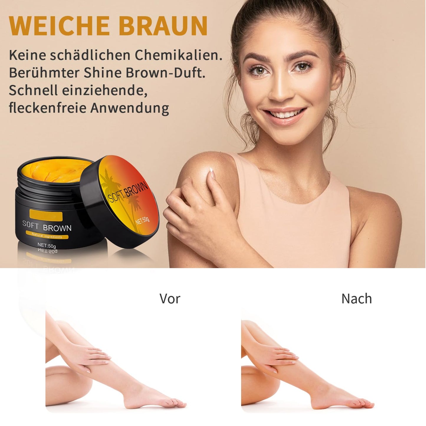 Suntanning Beauty Cream - Even Skin Tone & Radiant Bronze Glow