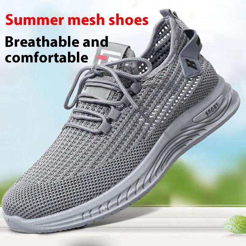 Men’s Summer Leisure Mesh Shoes – Soft Bottom & Breathable Summer Men's Leisure Pajamas Soft Bottom | Ectron Online
