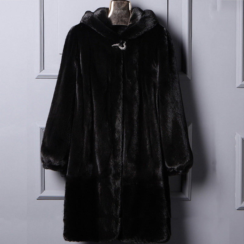 Women's Fur Hooded Casual Coat | Warm Autumn & Winter Jacket