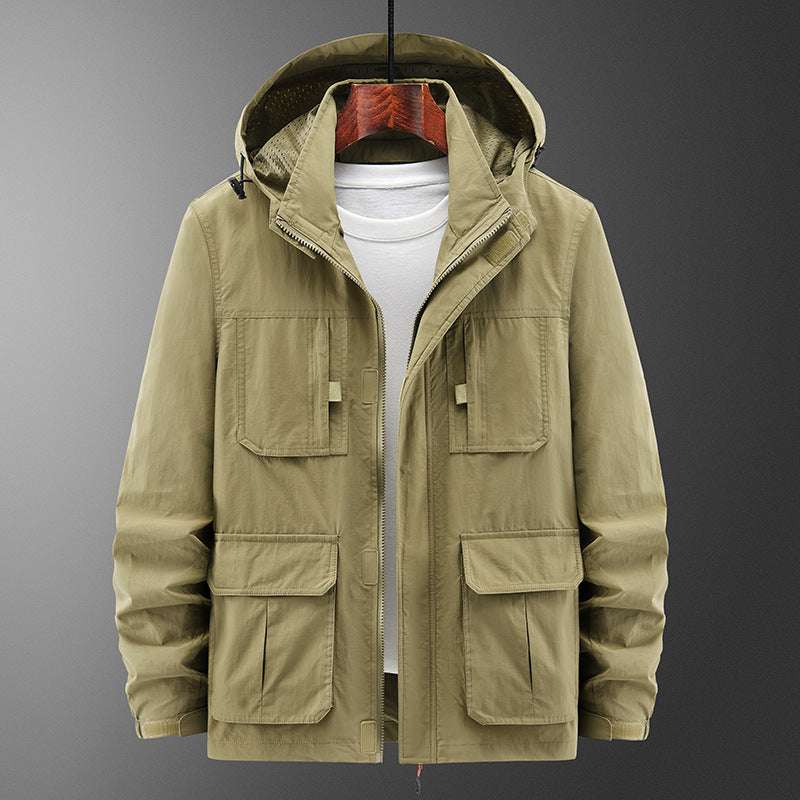 Men's Casual Loose Shell Jacket - Fashionable Outdoor Wear Men's Fashion Casual Loose Outdoor Shell | Ectron Online