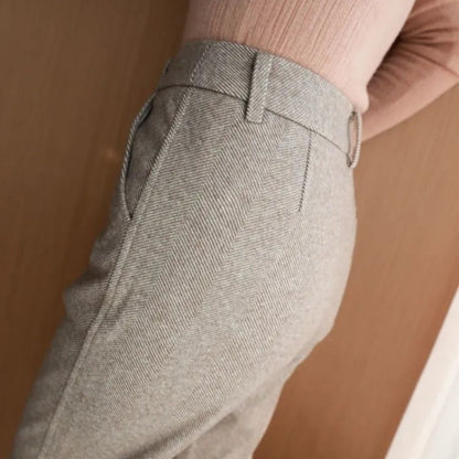 Women's High Waist Slimming Straight Trousers Women's High Waist Slimming And Straight | Ectron Online