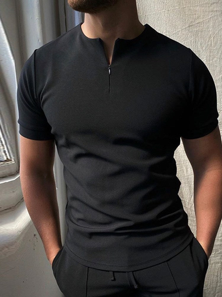 Men’s Solid Polo Shirt – Summer Short Sleeve Brand Shirt Men's Polo Shirt Men Solid Polo Shirts B | Ectron Online