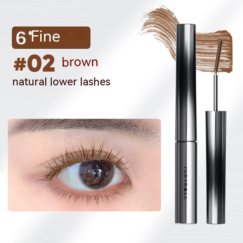 Eyelash extension product with an eye showing applied lashes, labeled '#02 brown'.