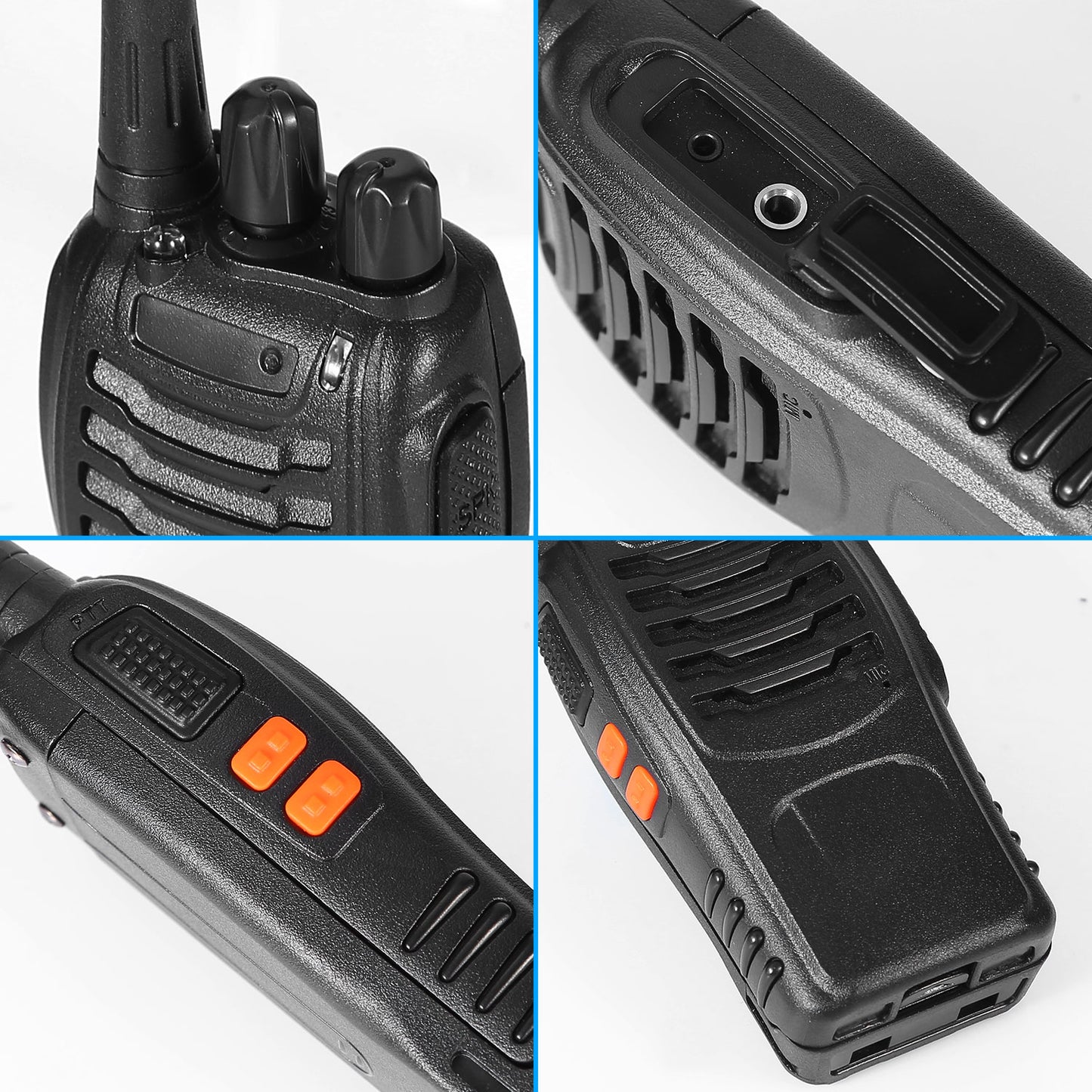 2-Pack Baofeng BF-888S Walkie Talkies | 16CH Long Range UHF Two-Way Radio