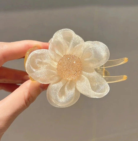 Elegant Bun Grabber Clip – Minimalist Floral Hair Accessory Bun Grabber Clip Headdress Sense Barrett | Ectron Online