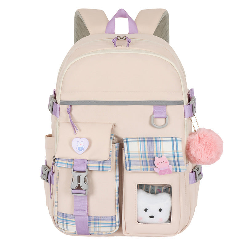 Cute Cartoon Student Schoolbag | Lightweight Burden-Reducing Bag Cartoon Cute And Lightweight Burden-redu | Ectron Online