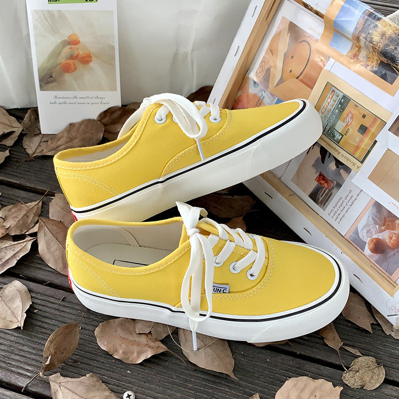 Student All-Match White Canvas Shoes - Trendy & Comfy Fashion All-match Student White Shoes Tr | Ectron Online