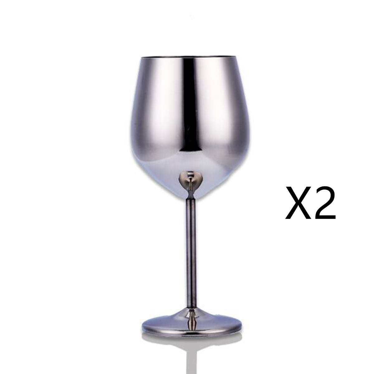 Premium Stainless Steel Wine Glass - Shatterproof & Insulated Stemware
