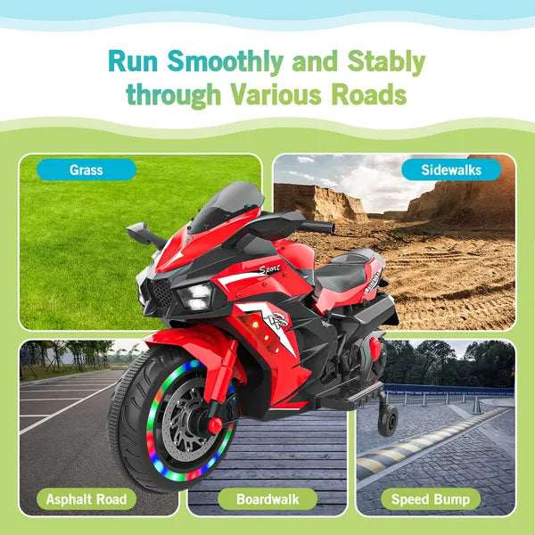 12V Kids Electric Ride-On Motorcycle